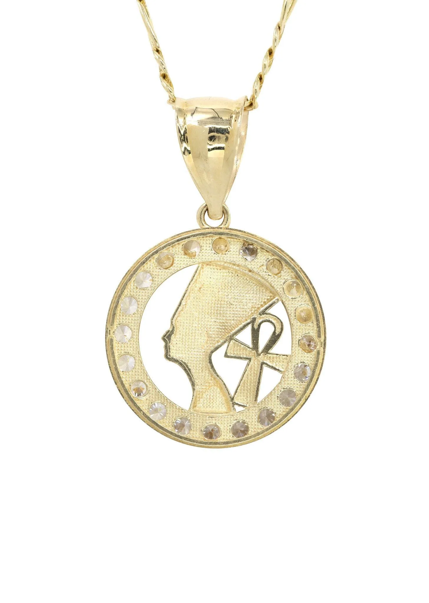 10K Yellow Gold Figaro  Pharaoh Necklace | Appx. 10.2 Grams