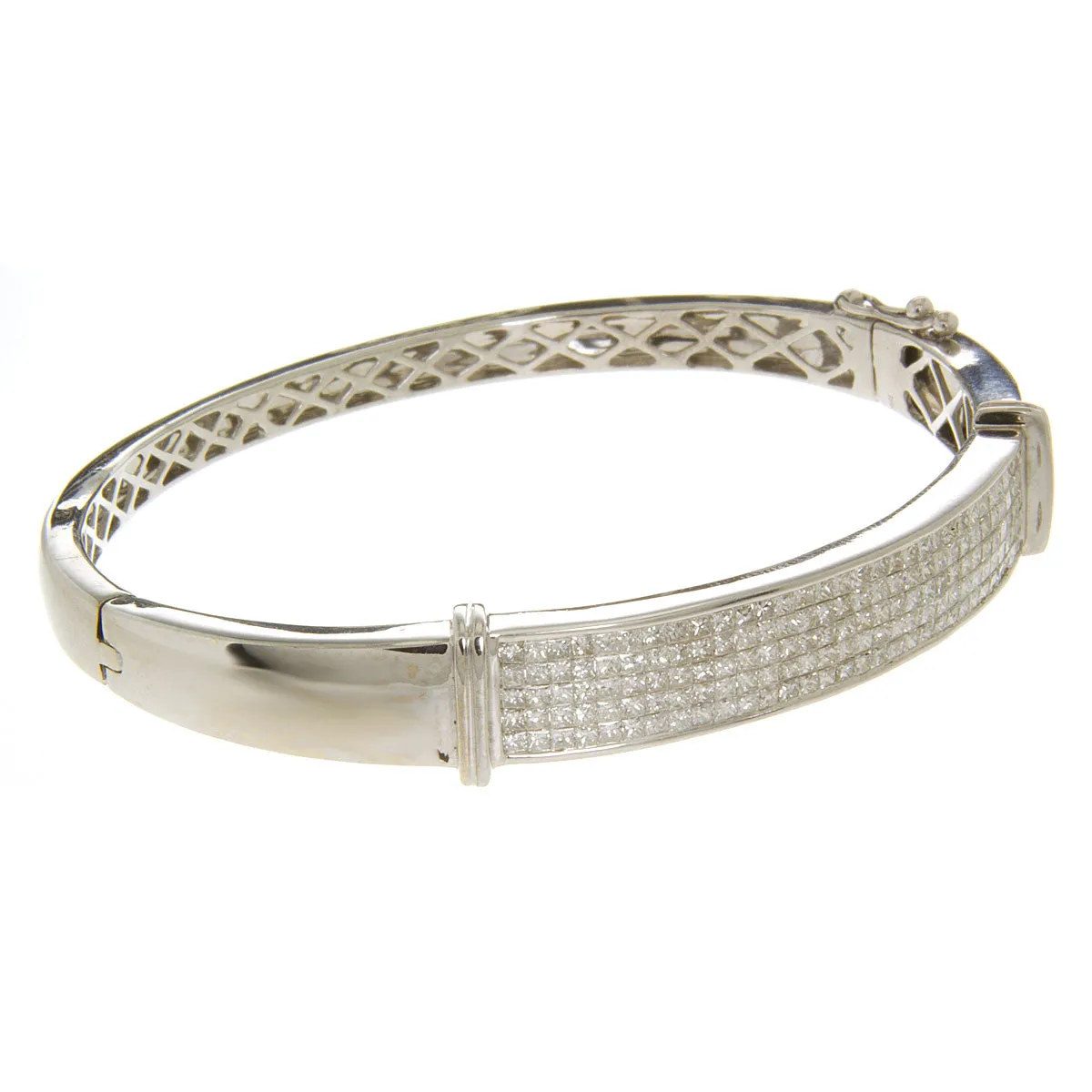 5.00ct Diamond Bangle Bracelet in 18kt