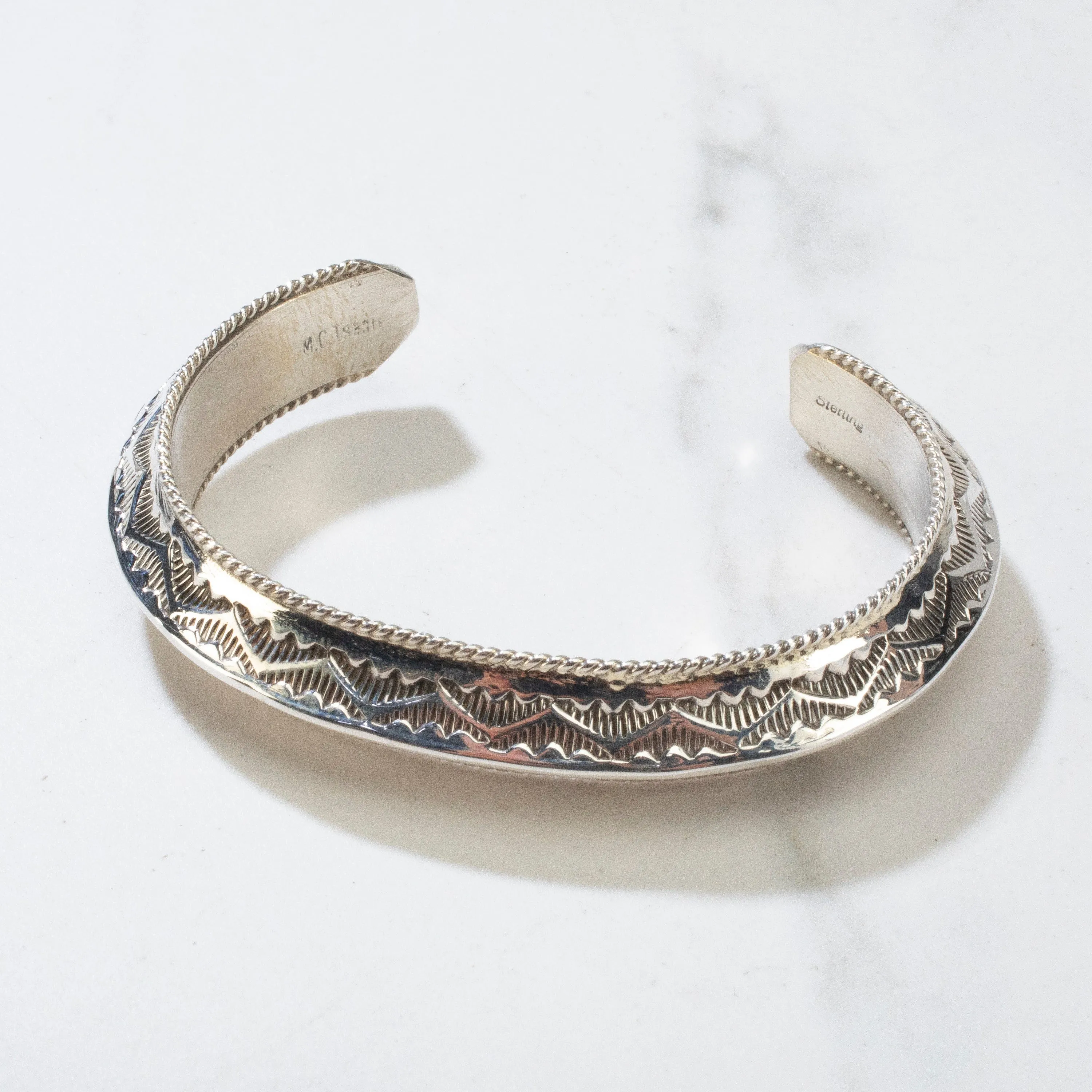 925 Sterling Silver Navajo USA Native American Made Cuff