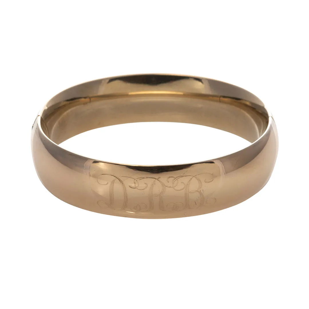 Adult 14K Gold Filled Plain 16mm Bangle