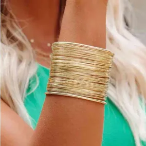 Alloy Layered Cuff Bracelet