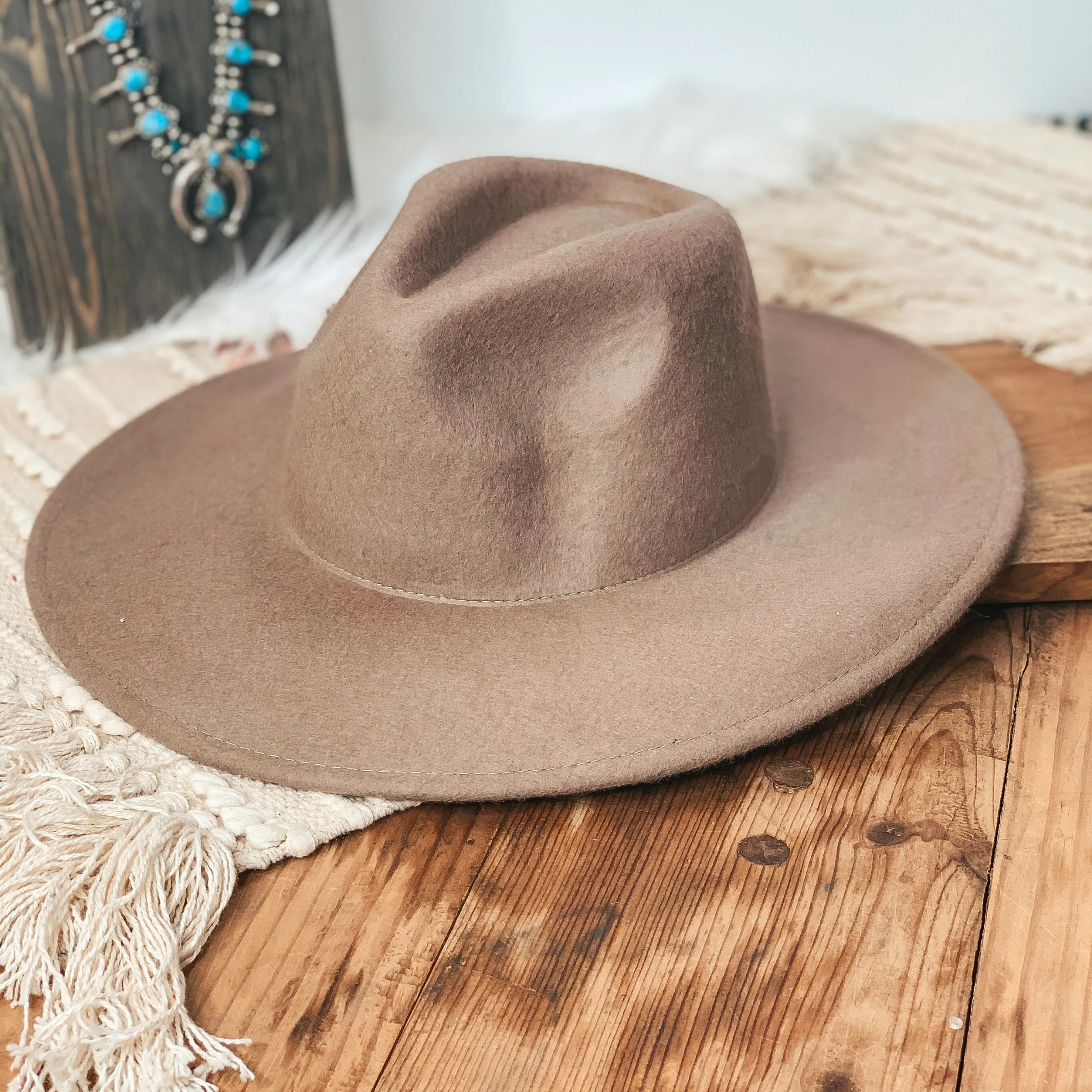 Amarillo Sky Classic Rancher Felt Hat in Khaki