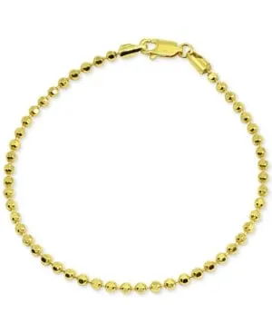 Beaded Bracelet 18K Gold Plated Sterling Silver by Giani Bernini