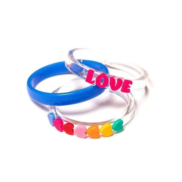 Bracelets | Valentines -Love & Hearts Rainbow Set | Lilies and Roses NY