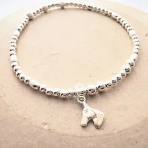 CAMILLA - Sterling Silver Horse Bead Bracelet