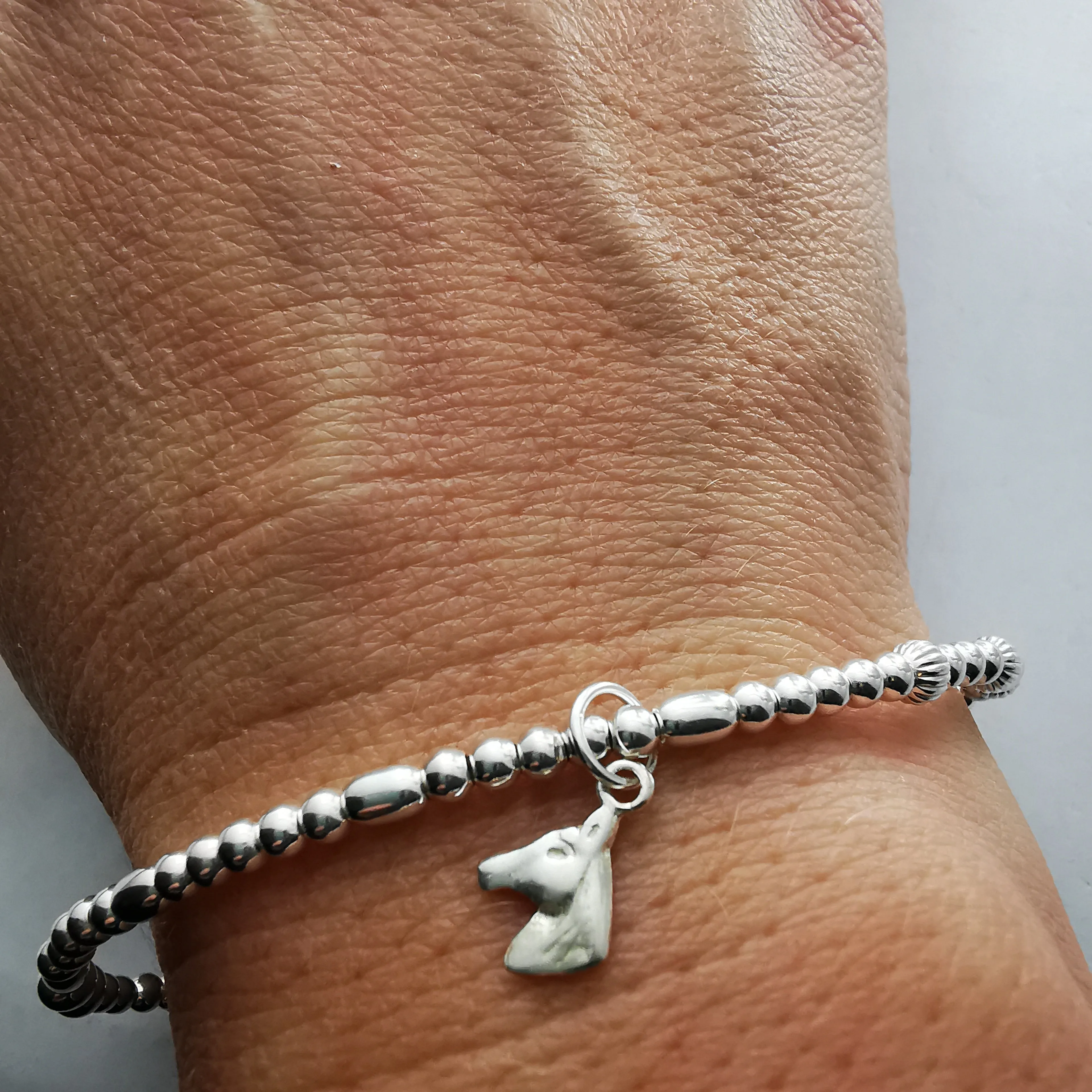 CAMILLA - Sterling Silver Horse Bead Bracelet