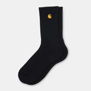 Carhartt WIP Chase Socks - Black / Gold