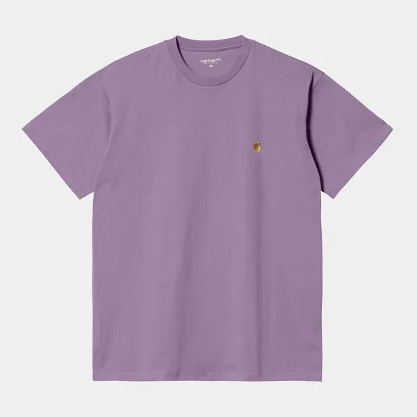 Carhartt WIP Chase T-Shirt - Violanda / Gold