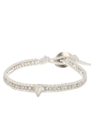 Chan Luu MOP Triangle White Wrap Bracelet