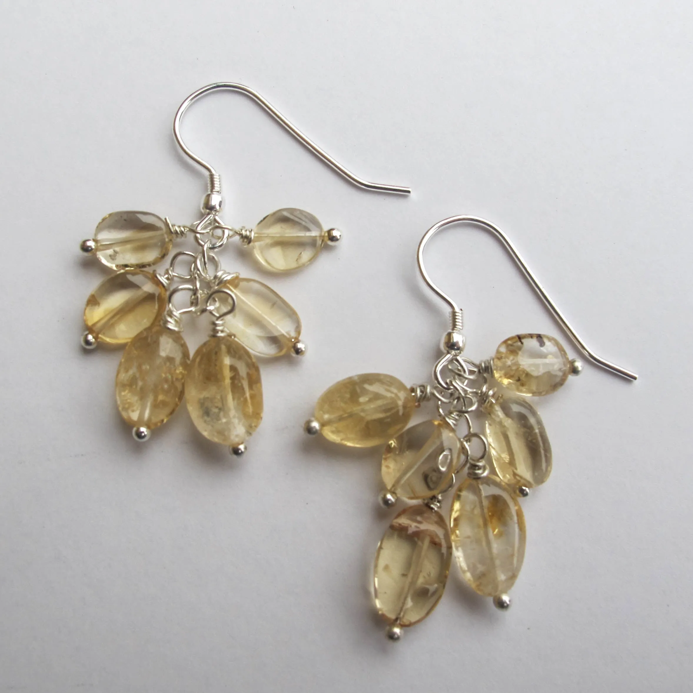 Citrine Multi-Gemstone Drop Earrings