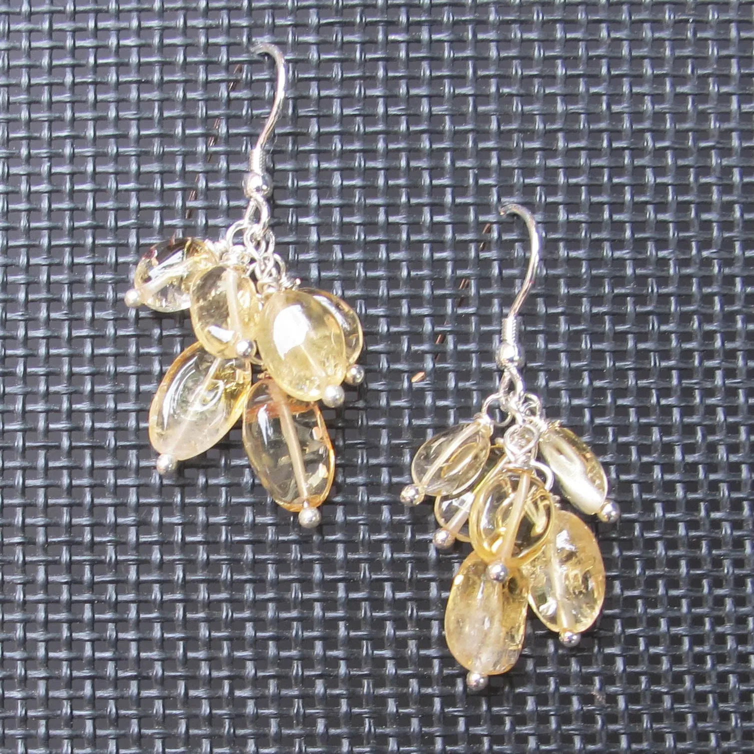 Citrine Multi-Gemstone Drop Earrings