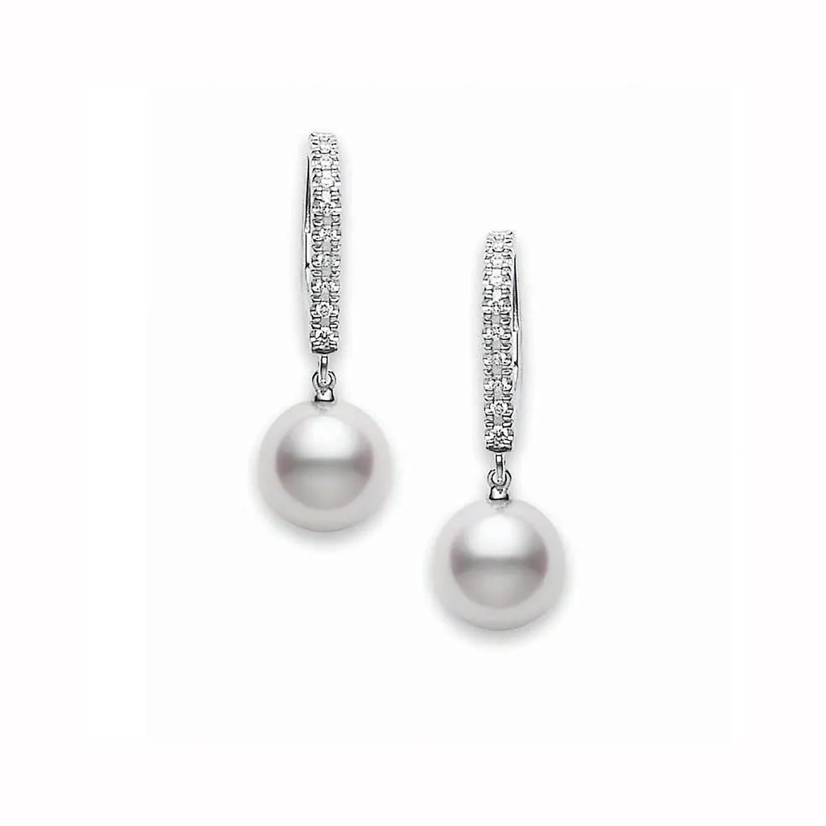 Classic Elegance Akoya Cultured Pearl Lever Back Earrings