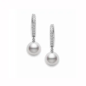 Classic Elegance Akoya Cultured Pearl Lever Back Earrings