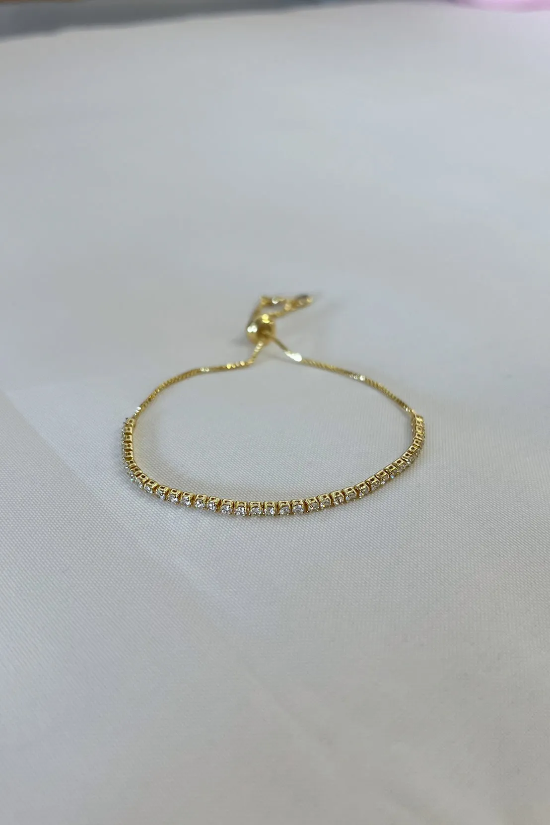 Clear Tennis Bracelet by Pixelated