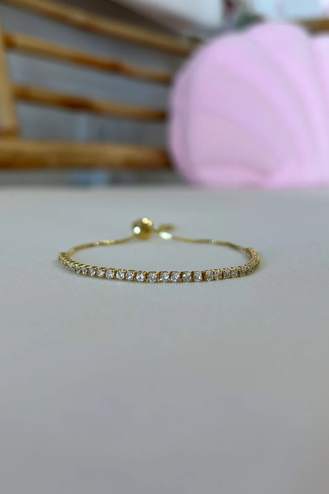 Clear Tennis Bracelet by Pixelated