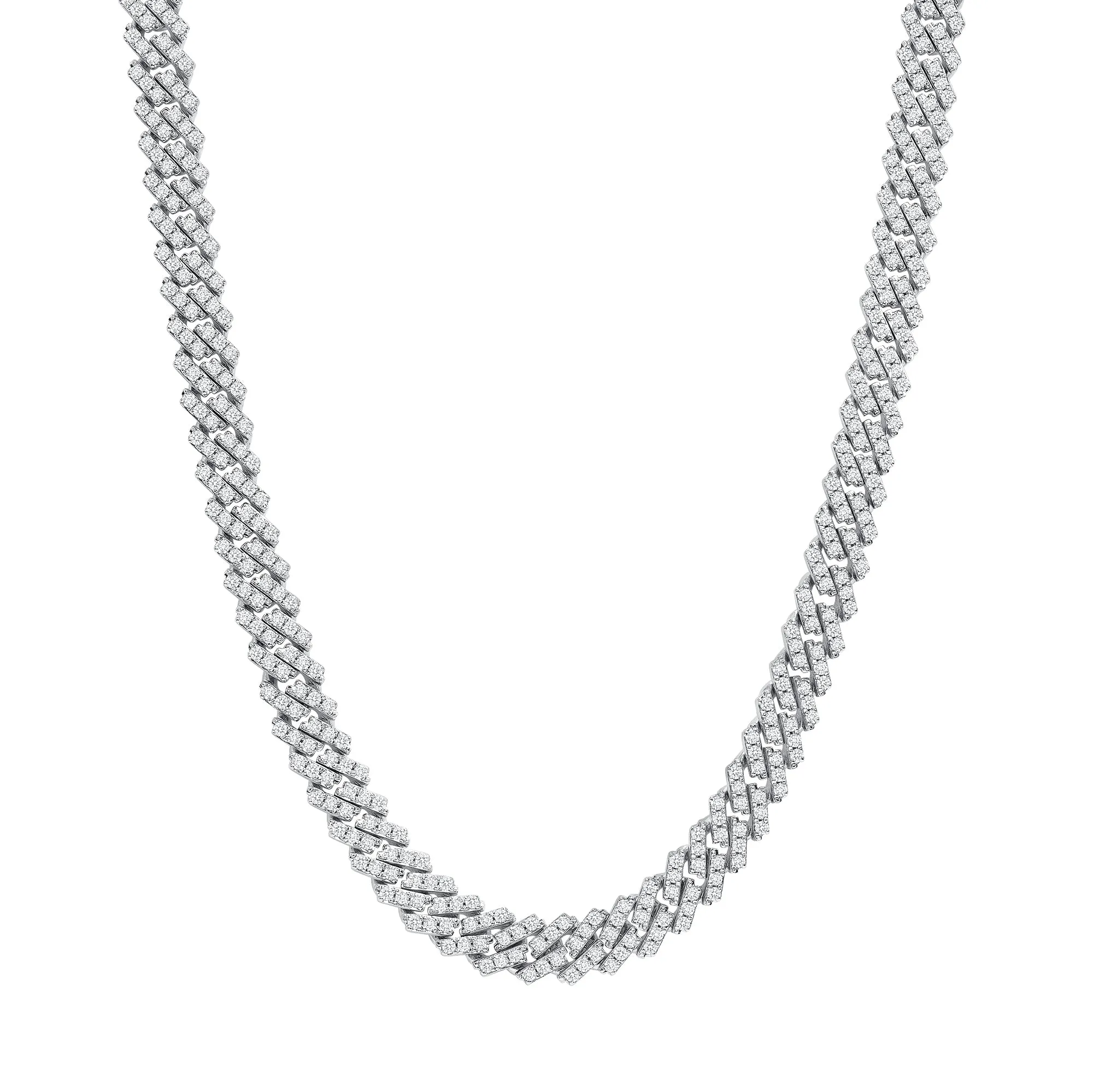 Diamond Cuban Necklace - 14k Gold 10 Carat