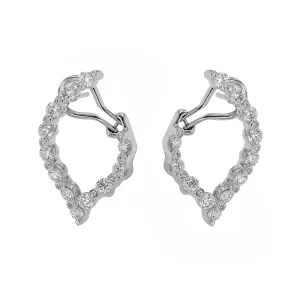 Diamond Wishbone Classic Hoop Earrings