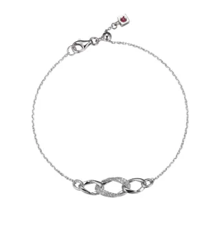 ELLE Sterling Silver "Ovation" Oval Link Bracelet (SI4949)