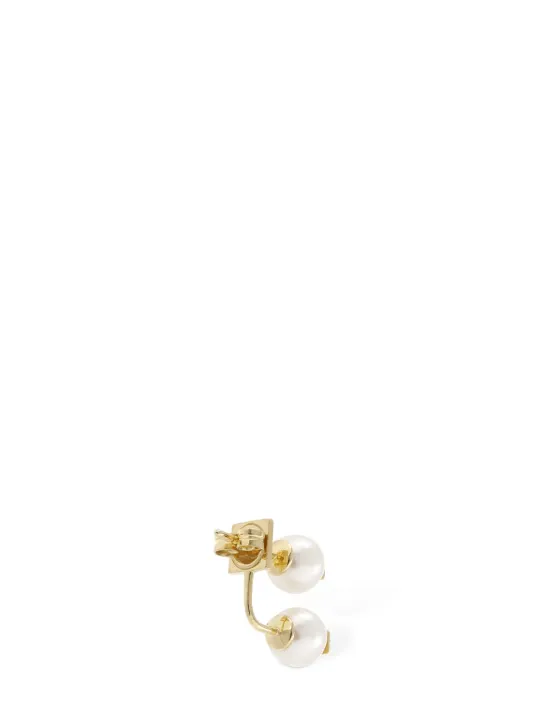 EÉRA   18k &amp; Pearl double mono earring 