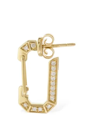 EÉRA   18kt gold &amp; diamond mono earring 