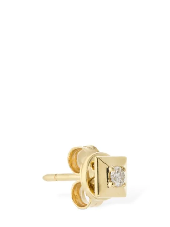 EÉRA   Mini 18kt gold stud mono earring 