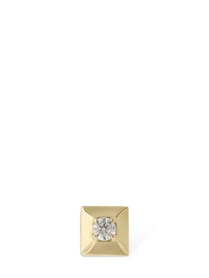 EÉRA   Mini 18kt gold stud mono earring 