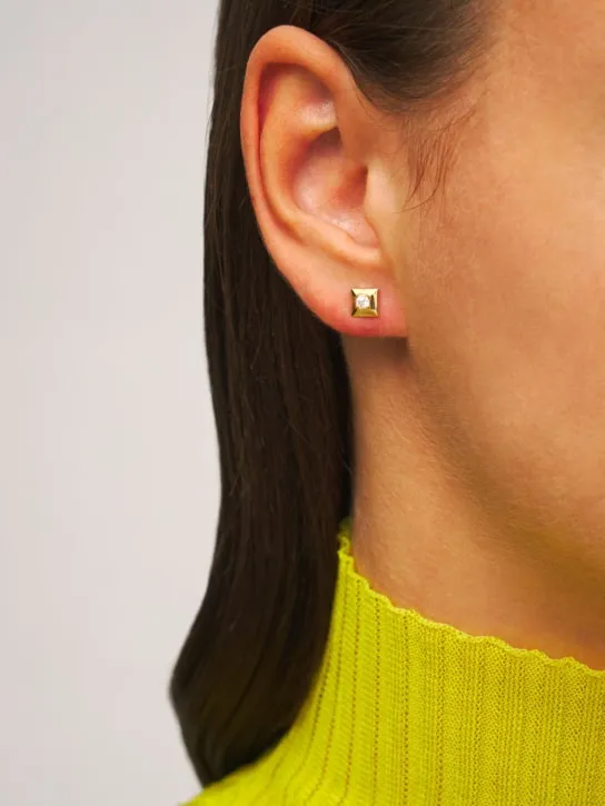 EÉRA   Mini 18kt gold stud mono earring 