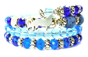 German Sheppard Silhouette Multi Wrap Bracelet