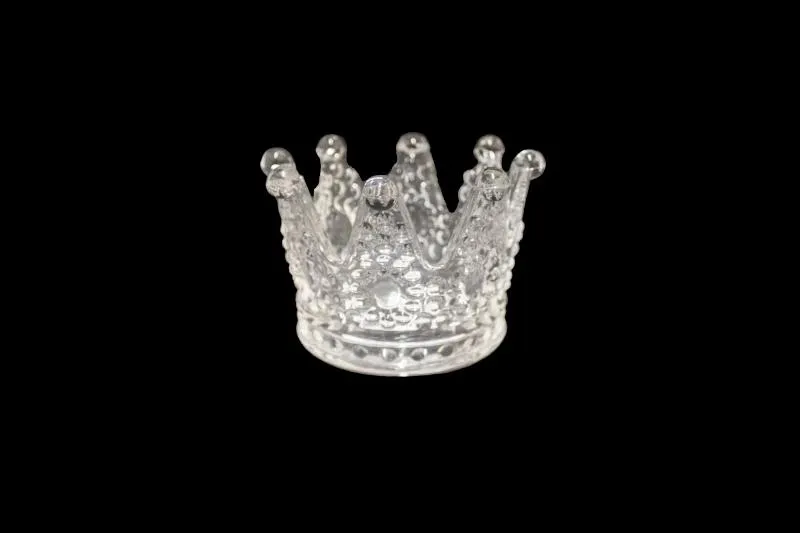 GLASS CROWN 8X6X5CM