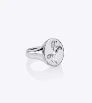 Howlet Steed Signet 925 Sterling Silver