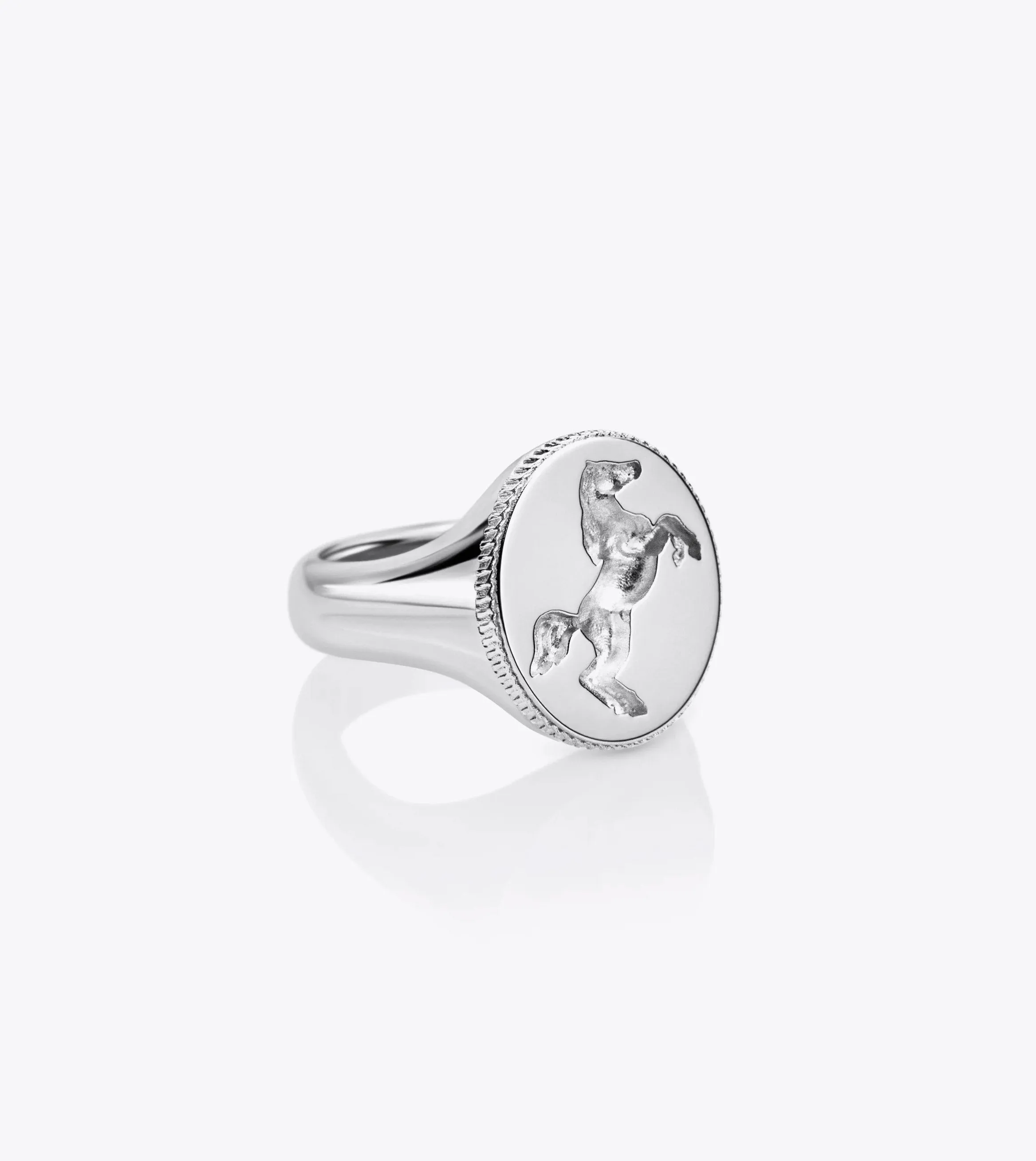 Howlet Steed Signet 925 Sterling Silver