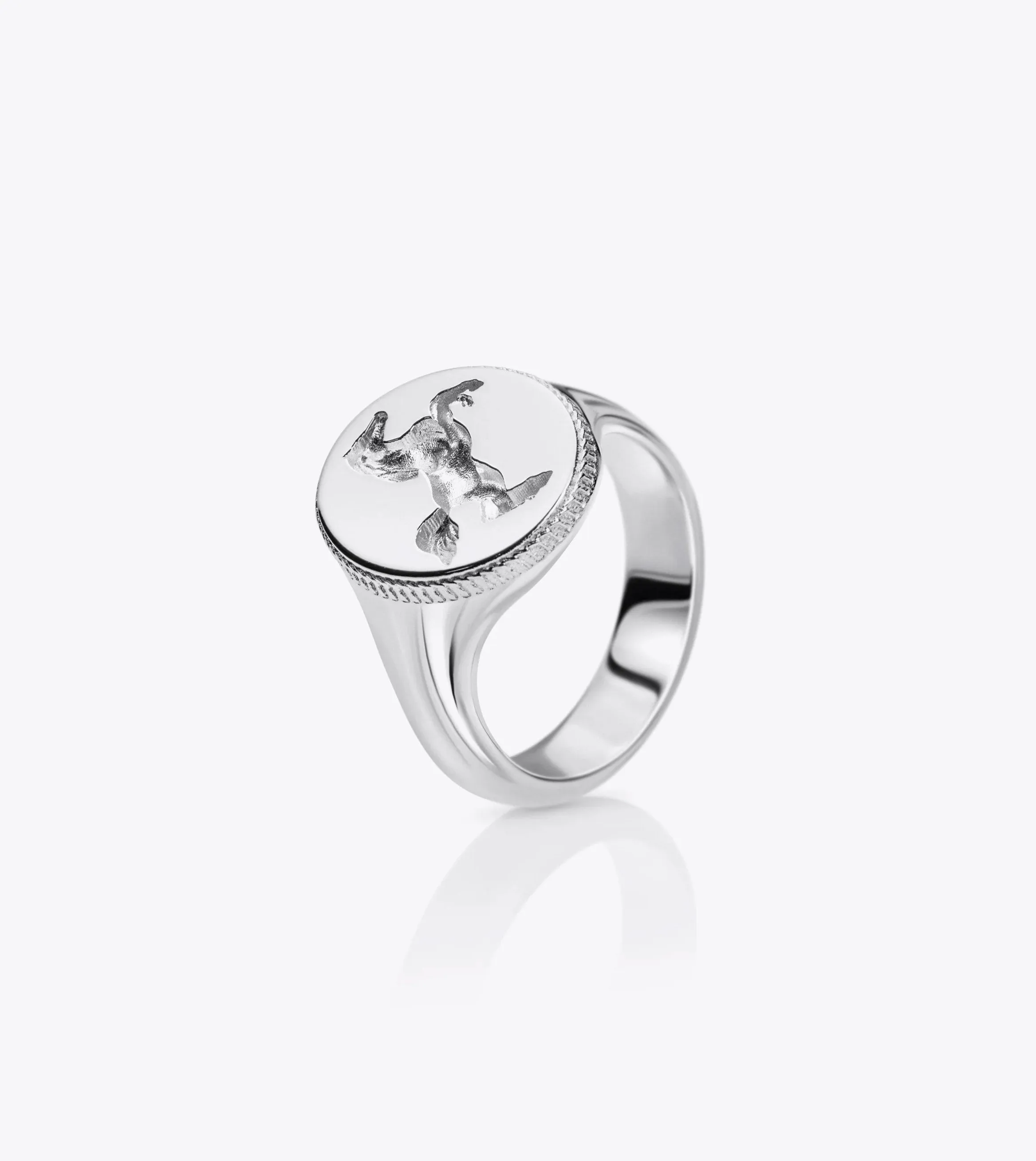 Howlet Steed Signet 925 Sterling Silver