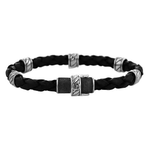 John Hardy Black Braided Leather Bracelet