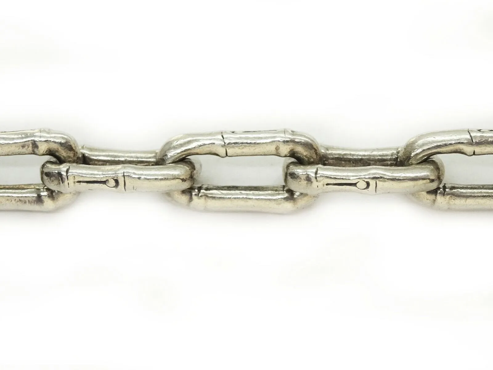 John Hardy Designer Bamboo Link Bracelet Sterling Silver