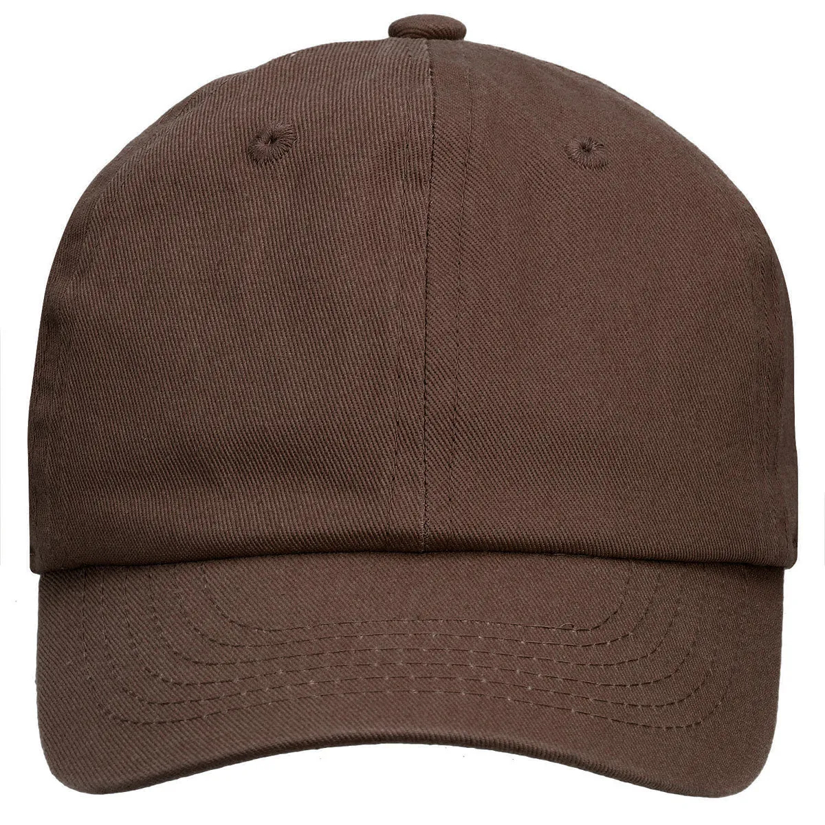 Kids Baseball Cap Cotton Adjustable Size - Dark Brown