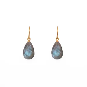 Labradorite Earrings 24K Fair Trade Gold Vermeil