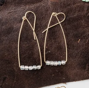 Labradorite Petite Cubist Earrings