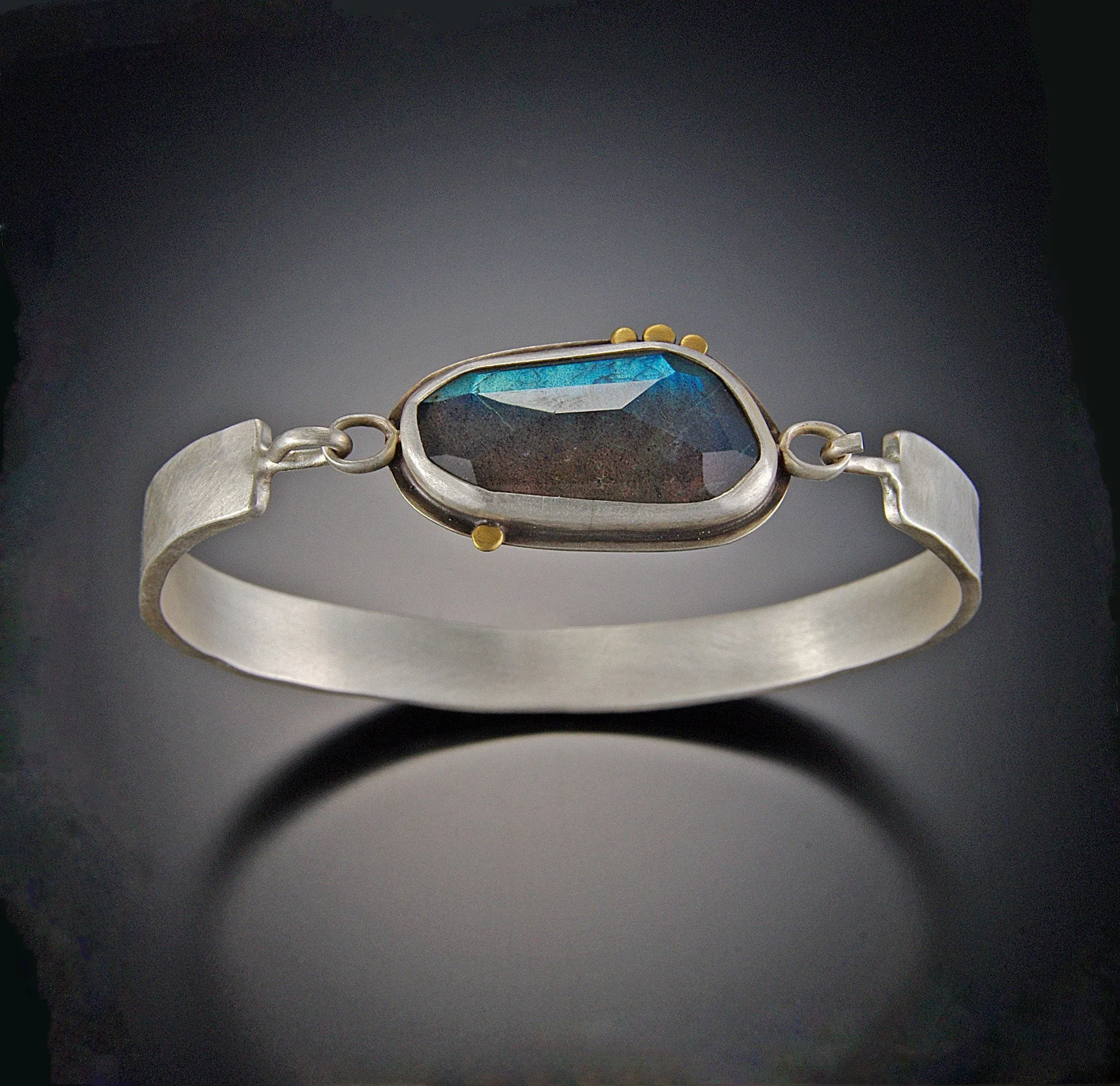 Labradorite Tension Cuff Bracelet