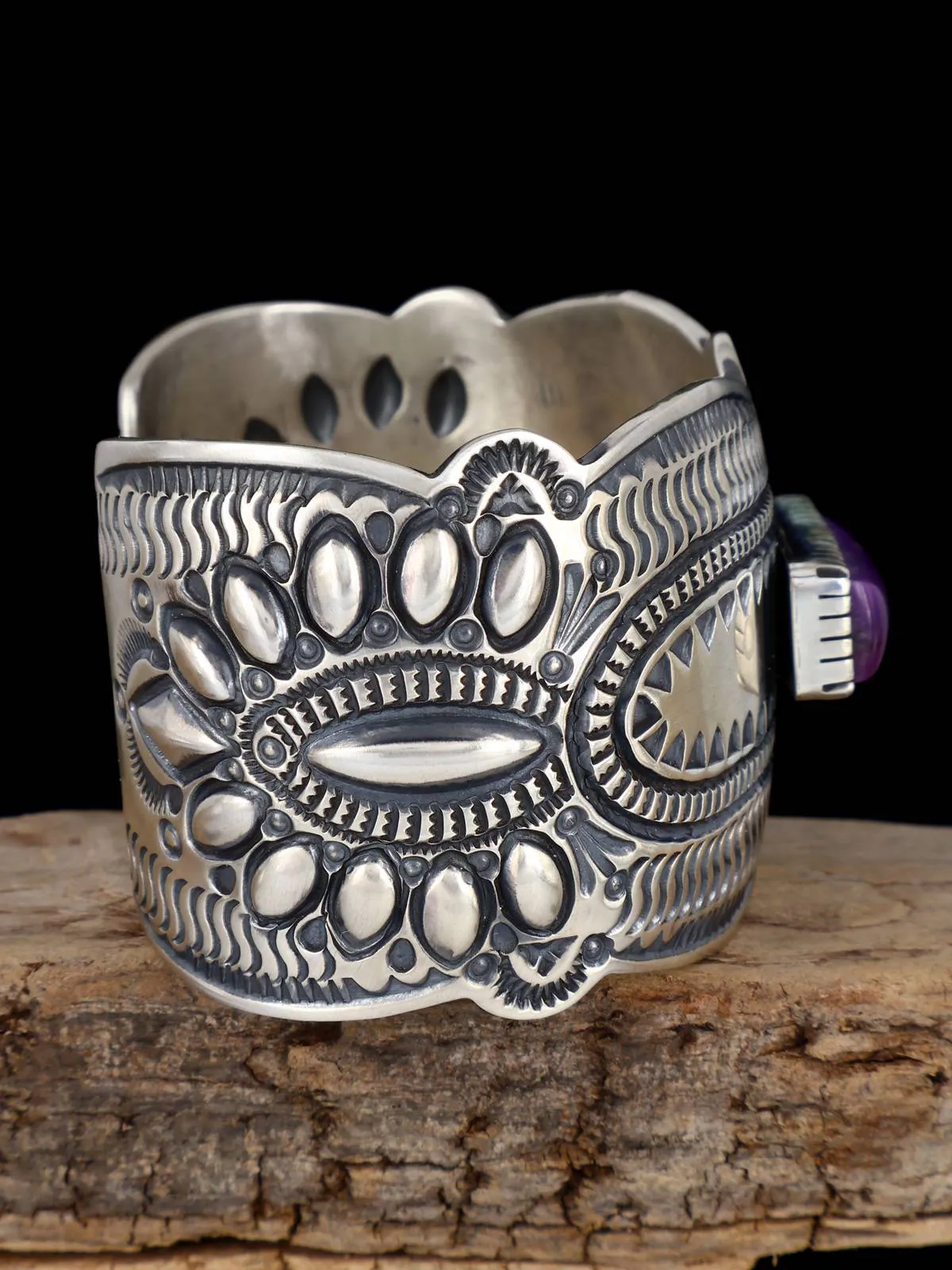 Native American Jewelry Natural Sugilite Cuff Bracelet