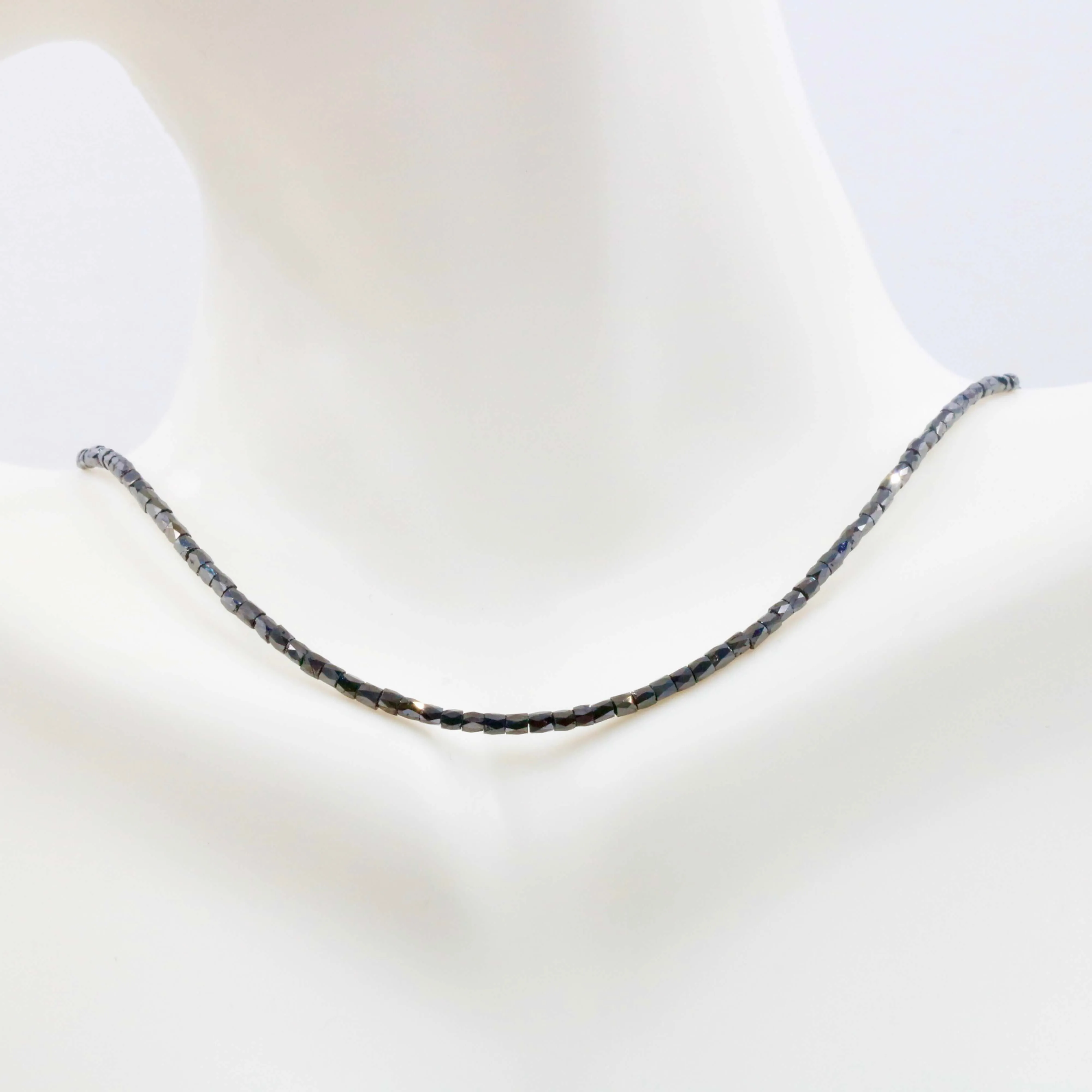 Natural Black Diamond Beads Black Diamond Beads Faceted Cylinder Diamond Beads Beaded Diamond Unfinished Necklace Faceted Diamond Beads SKU: 6143061