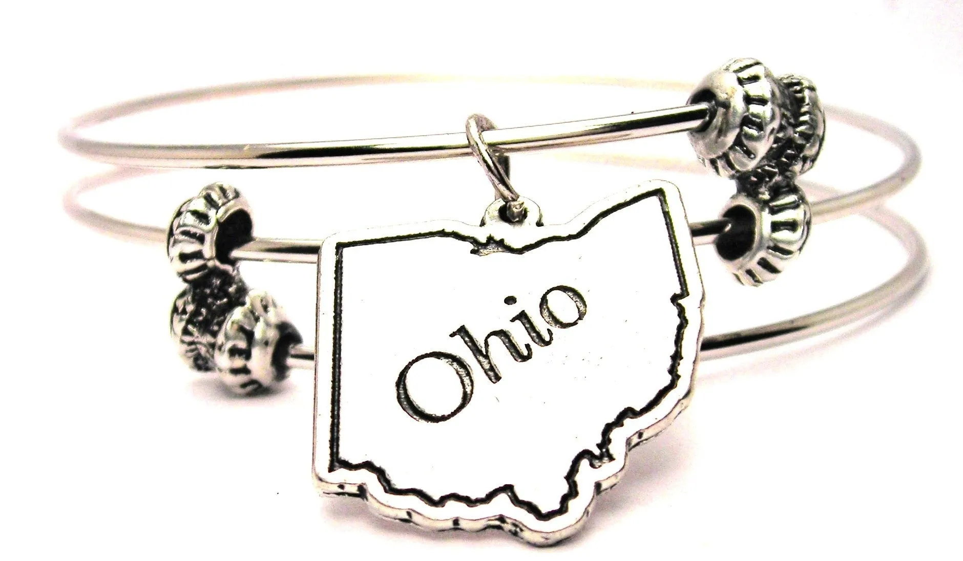 Ohio Triple Style Expandable Bangle Bracelet