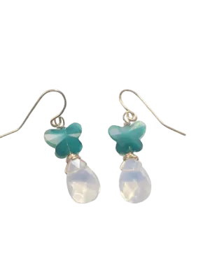 Opalite Butterfly Earrings