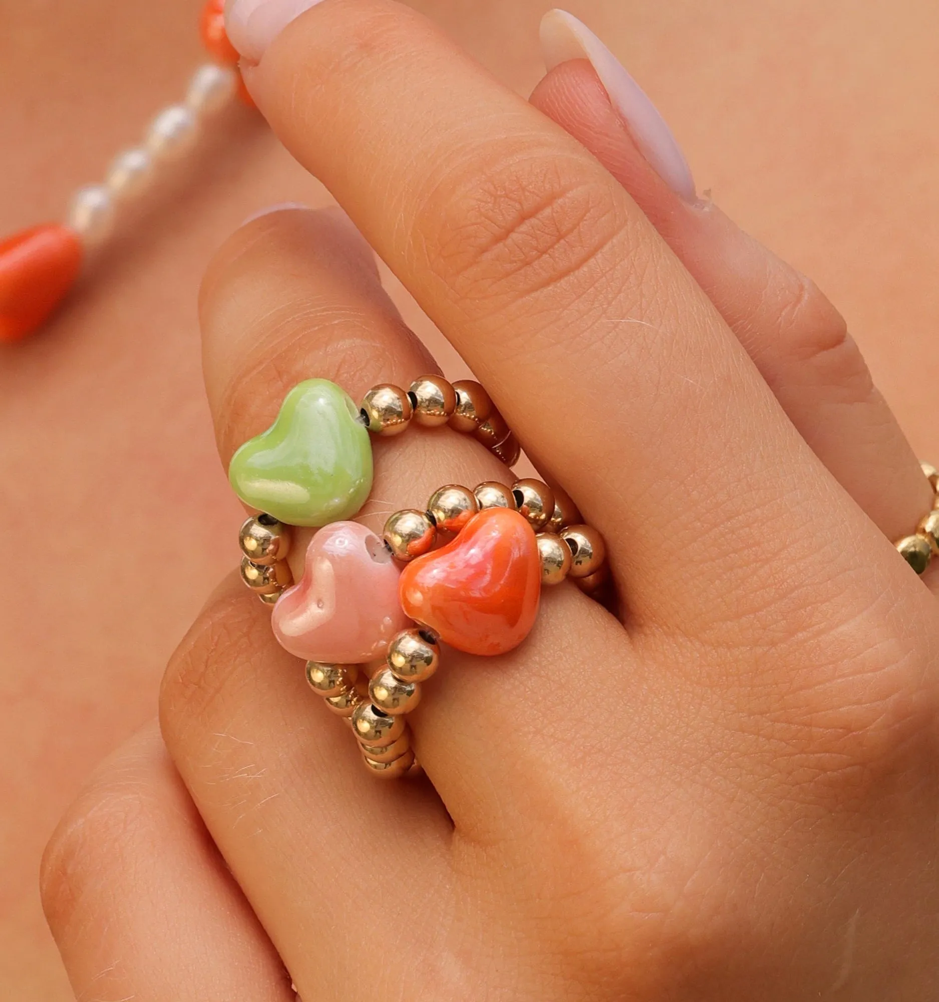 Orange Sweetheart Ring