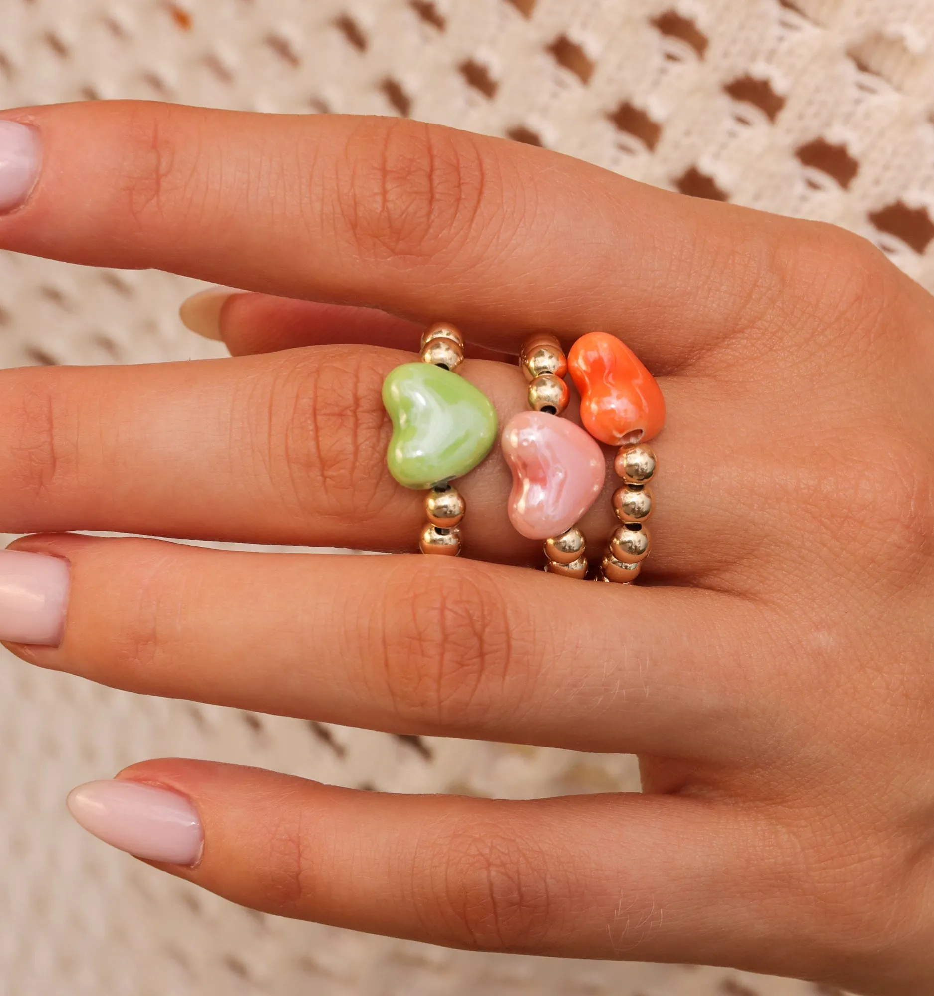 Orange Sweetheart Ring