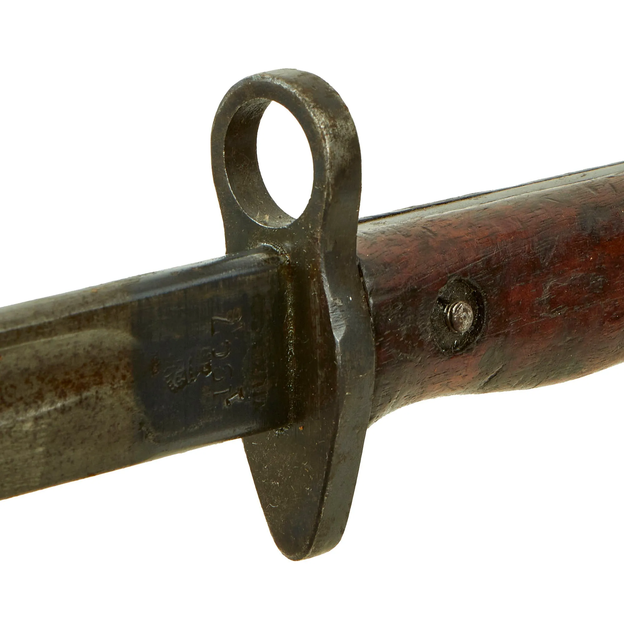 Original British WWI P-1907 Enfield Bayonet by Wilkinson with No. I Mk. II Australian Mangrovite Scabbard - Dated 1918, 25 & 42