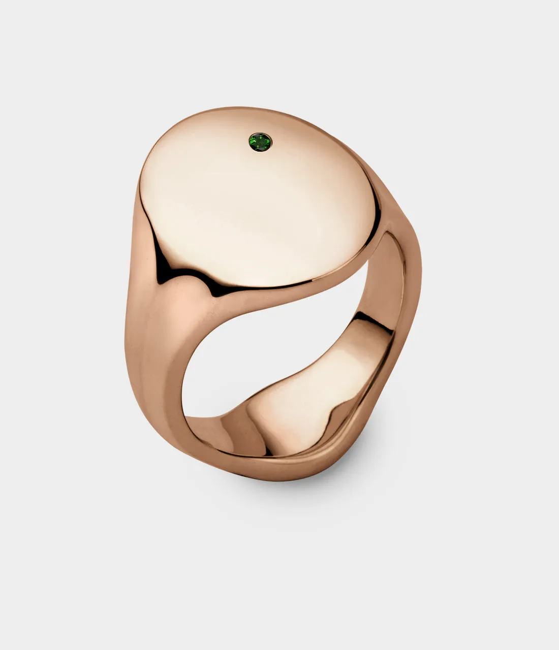 Oval Men's Signet Ring