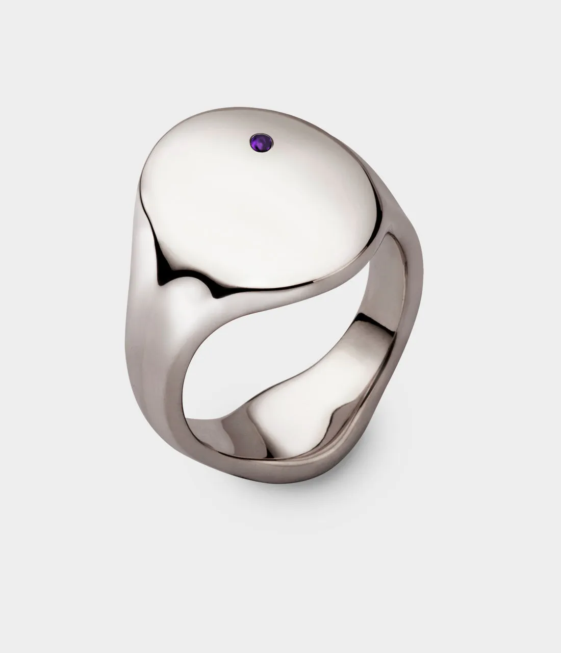 Oval Men's Signet Ring