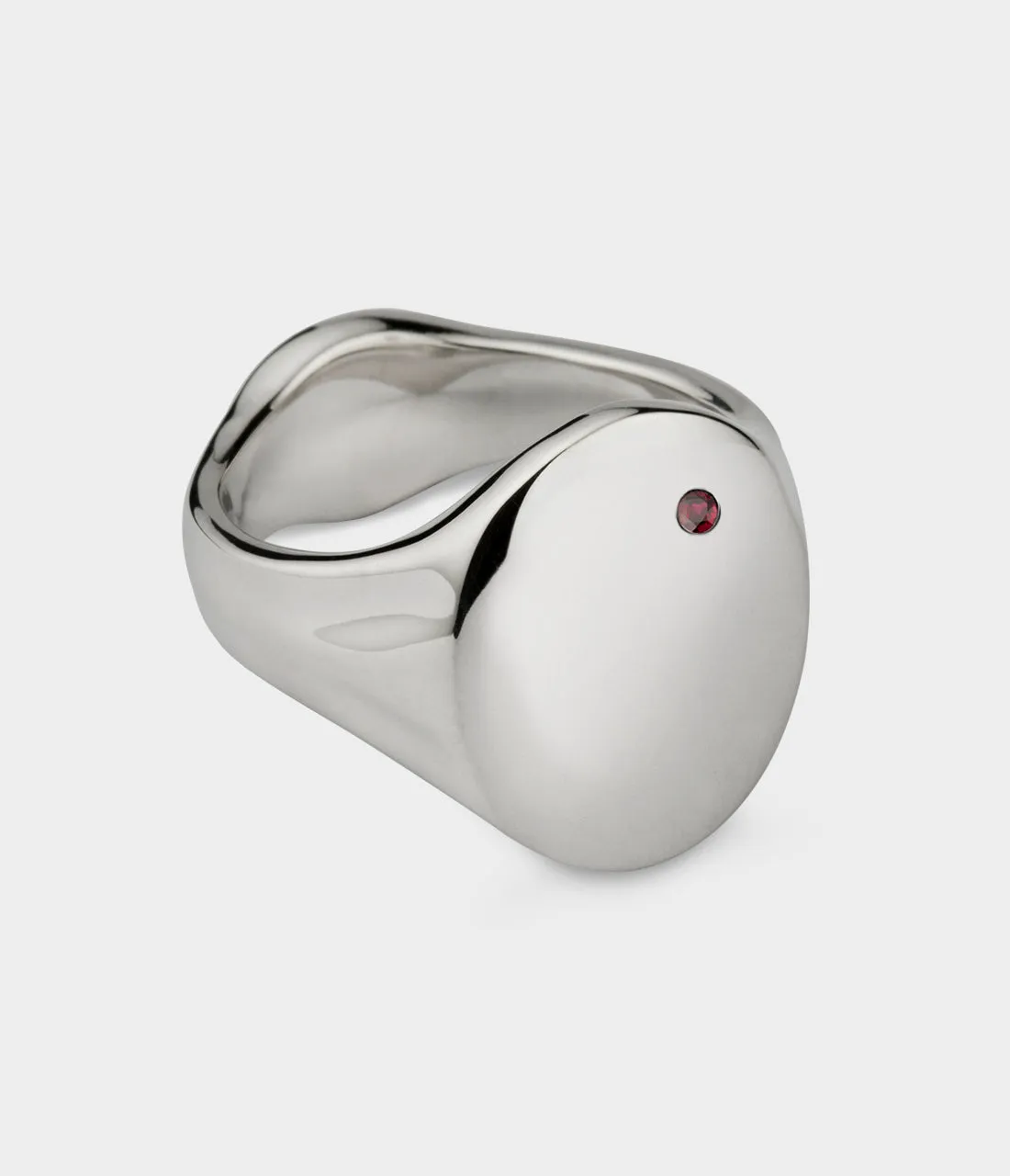 Oval Men's Signet Ring