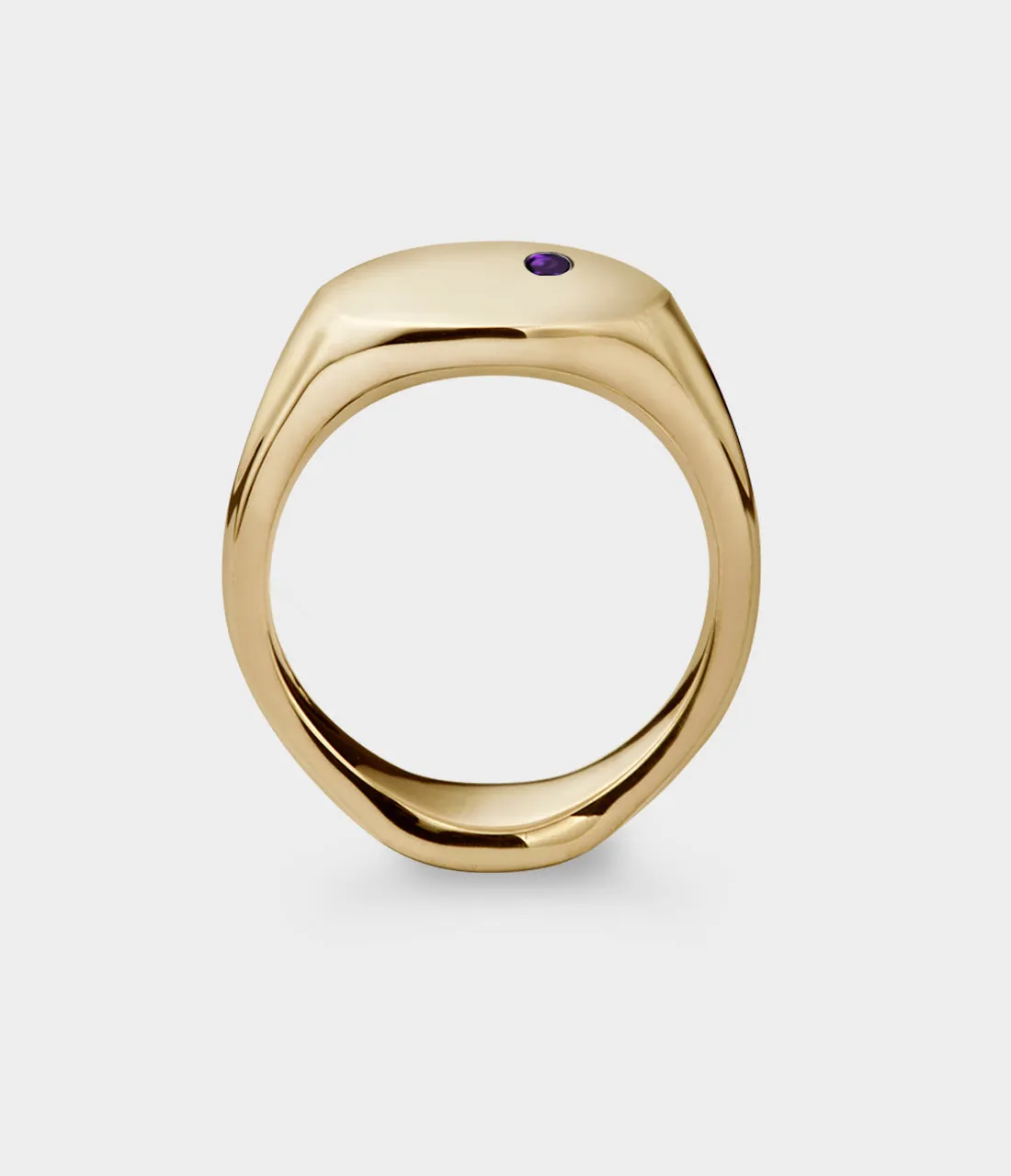 Oval Men's Signet Ring