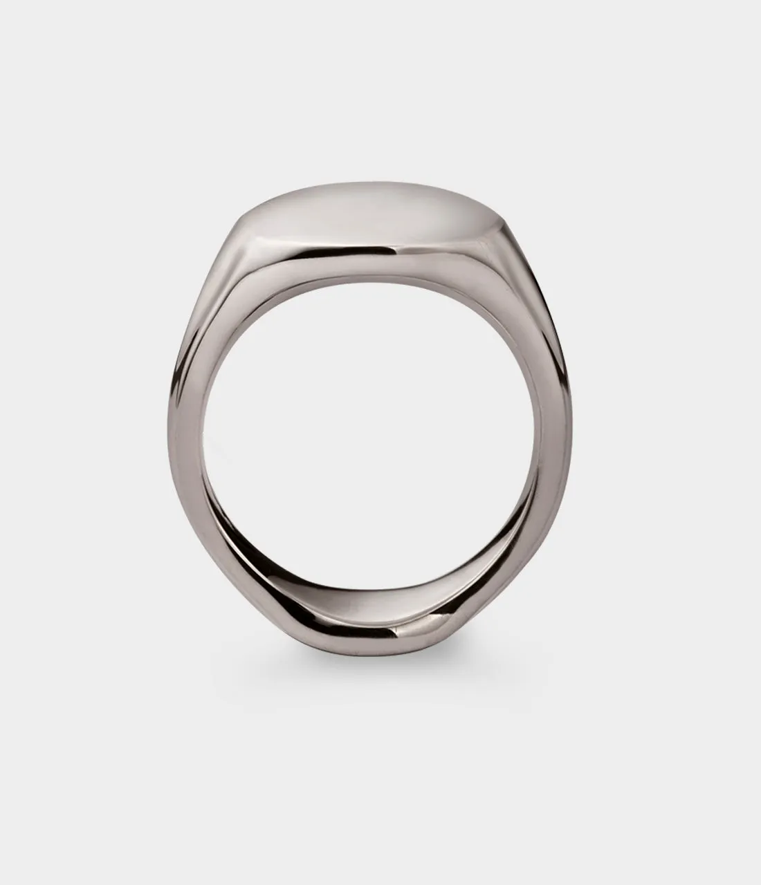 Oval Men's Signet Ring